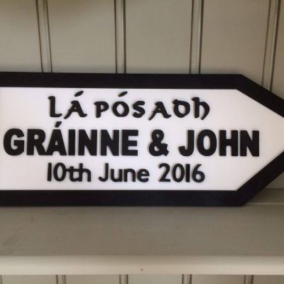 Personalised Gifts Archives Kerry Signature Furniture Personalised Irish Wedding Road Sign