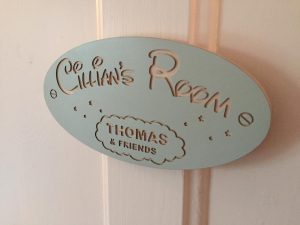 children's room door sign