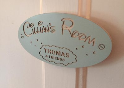 children's room door sign