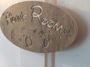 children's room door sign