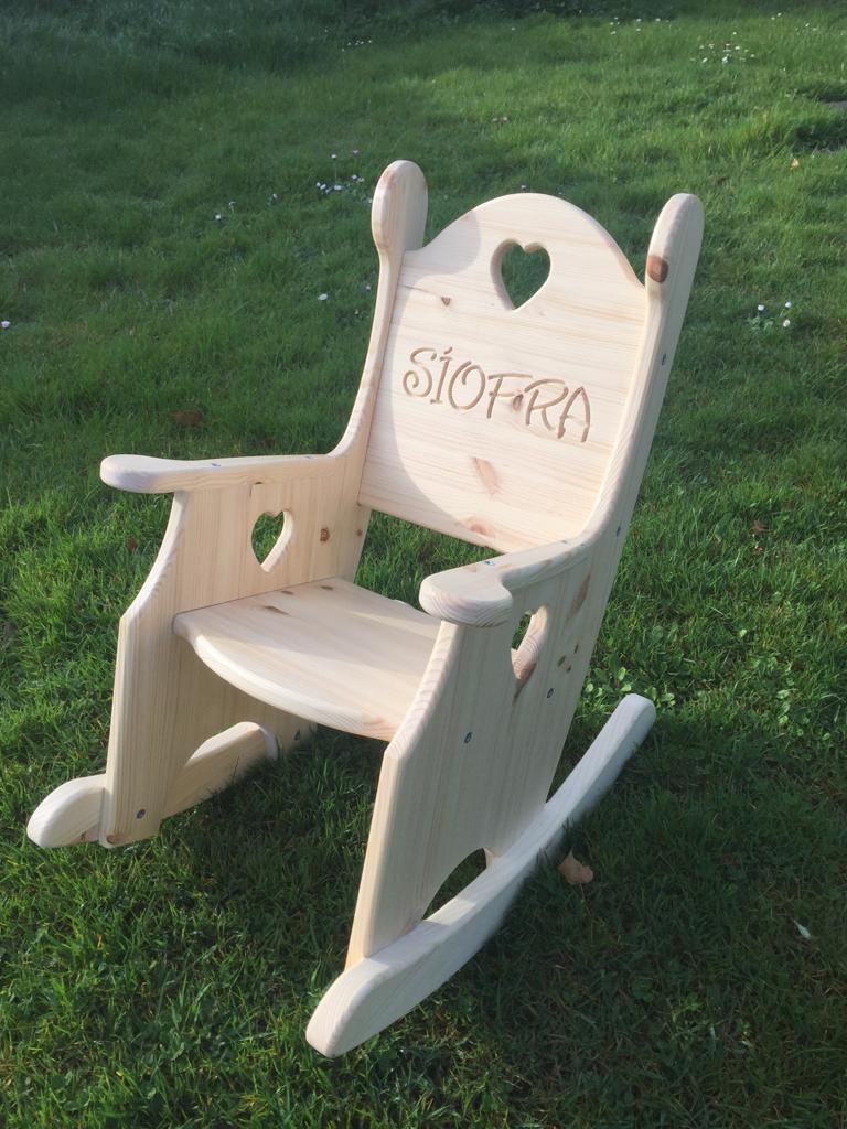 Personalised Children S Rocking Chair, Wooden Childrens Rocking Chair