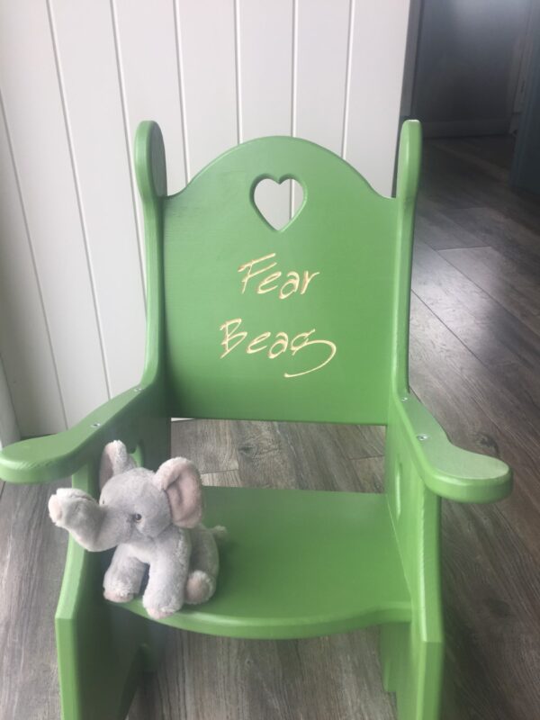 painted childrens rocking chair