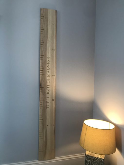 personalised wooden height ruler