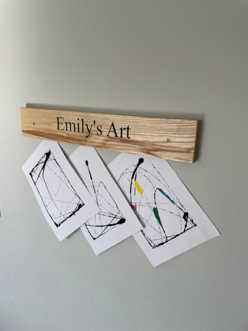 children's art hanger display